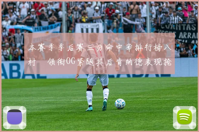 本赛季季后赛三分命中率排行榜八村塁领衔OG紧随其后肯纳德表现抢眼